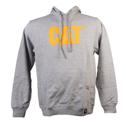 SUDADERA GRIS  CAT LOGO AMARILLO