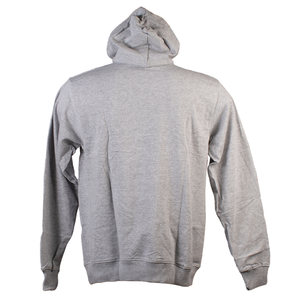 SUDADERA GRIS  CAT LOGO AMARILLO