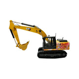 Excavadora hidráulica Cat 320 GX a escala 1:50 con tótem de dragón, Edición especial
