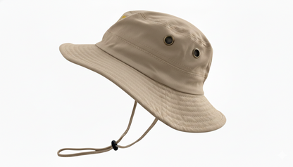Sombrero Pescador CAT Beige con Logo | Modelo VA-604