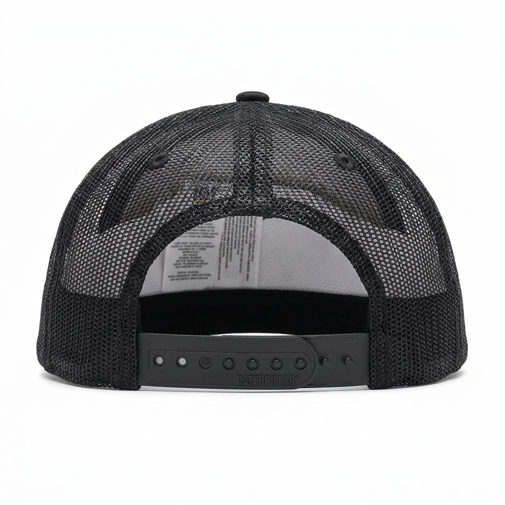 Gorra CAT negra con visera plana