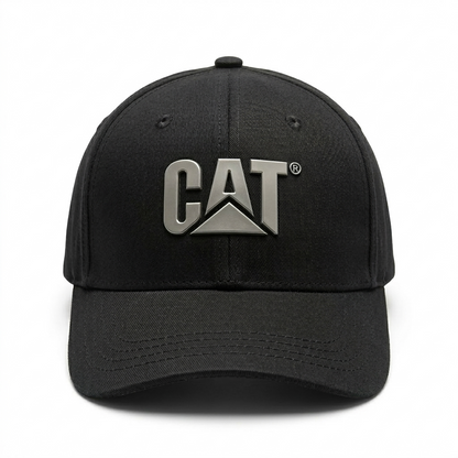 Gorra Caterpillar  CAT Negra  – Logotipo color Metálico en Relieve