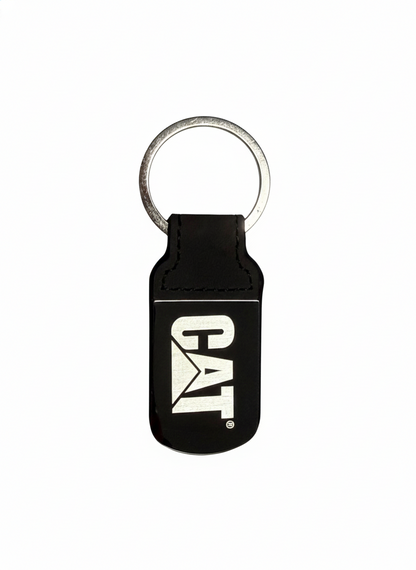 Llavero CAT de Piel Sintética con Placa Grabada | Modelo VA-332