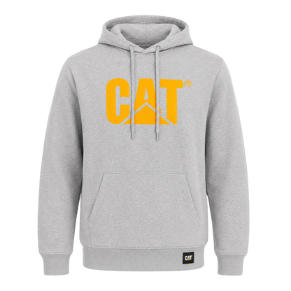 Sudadera CAT con Capucha Gris Jaspeado para Hombre
