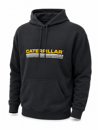 Sudadera con Capucha Caterpillar Negra para Hombre