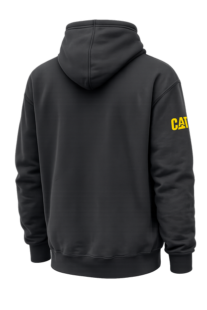 Sudadera con Capucha Caterpillar Negra para Hombre