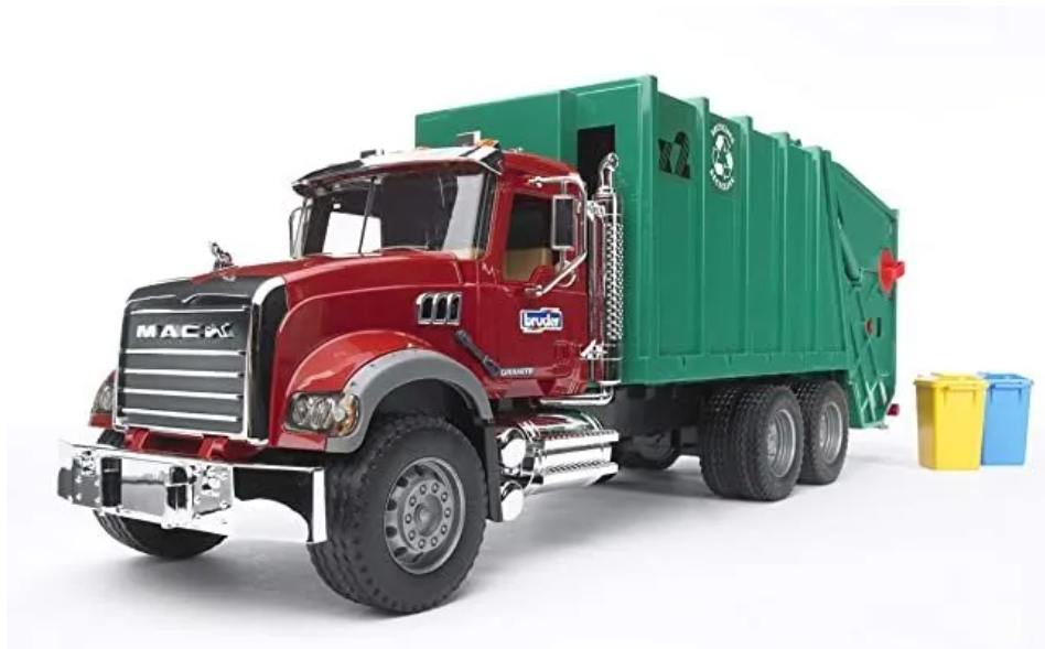 MACK GRANITE GARBAGE TRUCK ESCALA 1:16