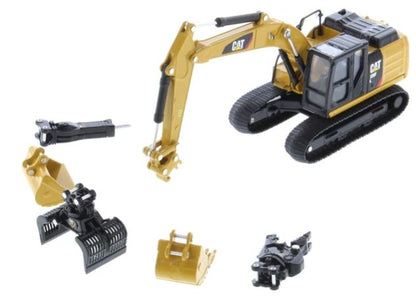 EXCAVADORA HIDRAULICA CAT 320F CON 5 HERRAMIENTAS ESCALA 1:64