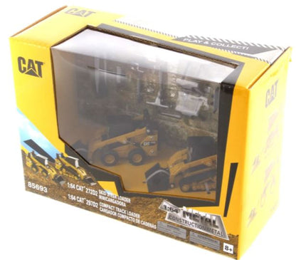 MINICARGADOR CAT® 272D2 Y CARGADOR DE ORUGAS CAT® 297D2  ESCALA 1:64