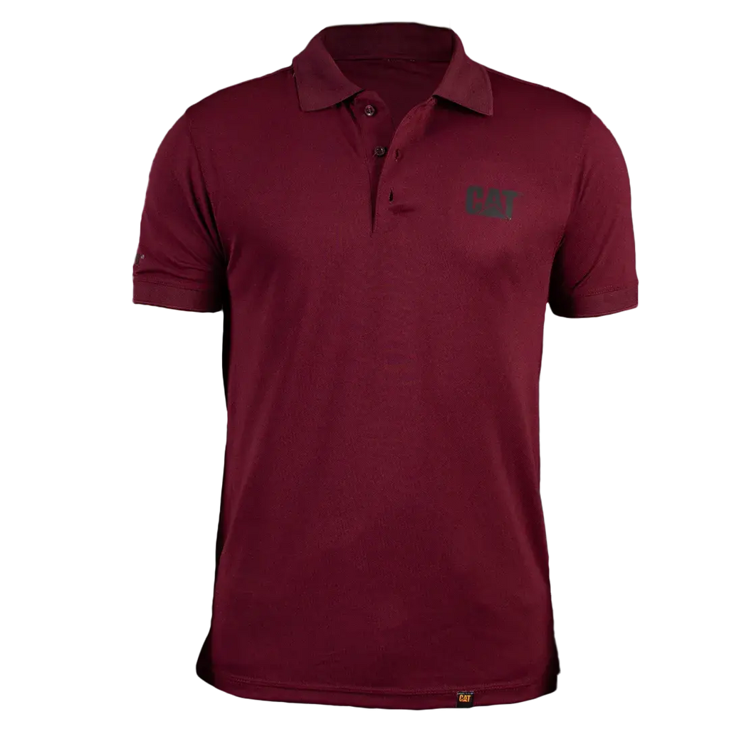PLAYERA TIPO POLO HOMBRE TINTO