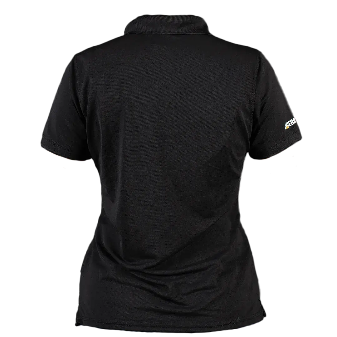 PLAYERA TIPO POLO DAMA NEGRA CATERPILLAR