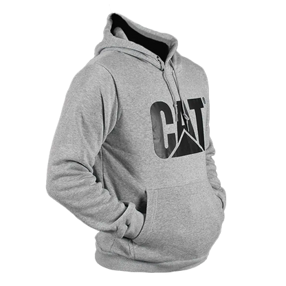 SUDADERA GRIS LOGO CAT