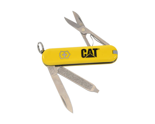 NAVAJA DE BOLSILLO CAT AMARILLA